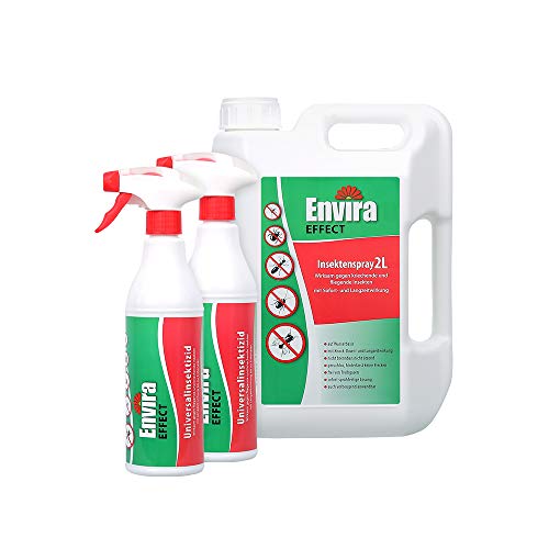 Preisvergleich Produktbild Envira Effect Universal-Insektizid - Insektenspray Mit Langzeitwirkung - Anti-Insekten-Mittel, Wasserbasis - 2Ltr + 2x500ml