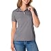 Hanes Sport Women's Cool DRI Performance Polo,Graphite,Medium