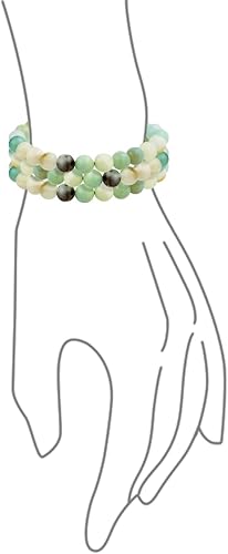 Vista 31 de Bling Jewelry Juego de 3 pulseras elásticas unisex apilables con cuentas redondas de 0.315 pulgadas para mujeres, adolescentes y hombres, multihebra