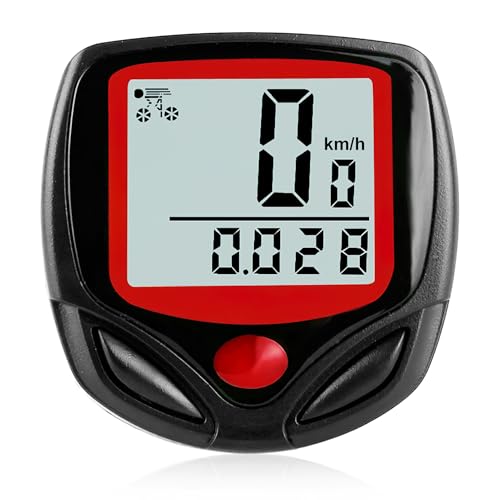 Computadora para Bicicleta Multifuncional,Velocímetro Impermeable,Ordenador de Bicicleta con velocímetro, Cuentakilometros Bicicleta Inalambrico,Velocímetro Bicicleta,para Entrenamiento y Uso Diario