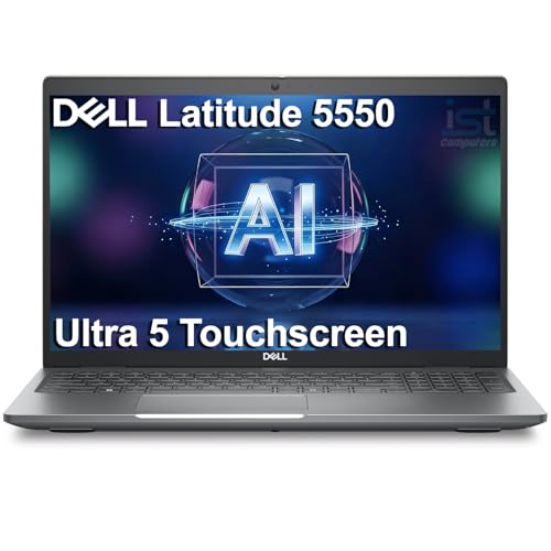 Dell Latitude 5550 5000 Business AI PC Laptop 15.6 FHD Touchscreen Intel 12-Core Ultra 5 135H (> i7-1355U) IR Webcam IST Computer Customized 16GB/32GB/64GB DDR5 RAM 512GB/1TB/2TB SSD Win 11 Pro