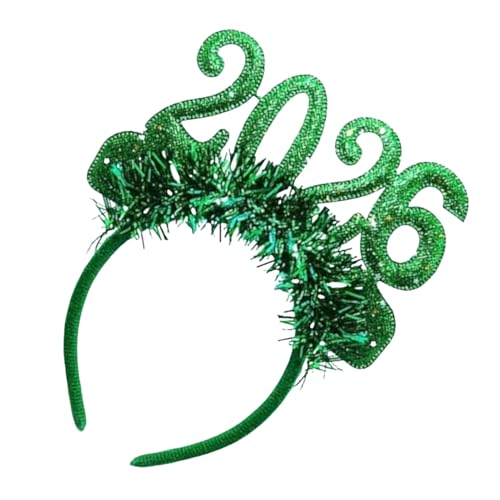 Raypontia Diadema de Ano Novo - Tiara acessórios para fotos com número 2026 | Toucado brilhante para selfie de ano novo, para festas, contagem traseira, aniversário, casa, interior, posto, mulheres,