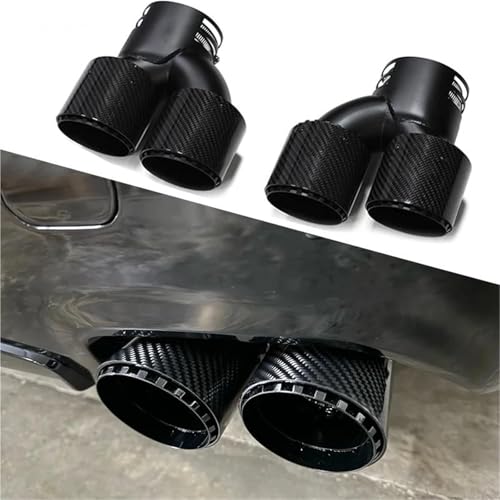 Sortie d'échappement double pour BMW M440i G23 G26 design double buse Black A - 2