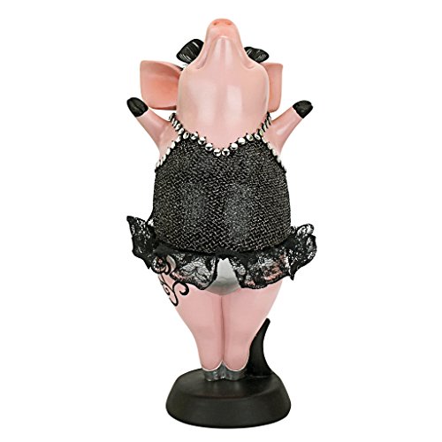 Design Toscano Hog Heaven Twinkle Toe Pig Statue, Multi/Color - Image 2