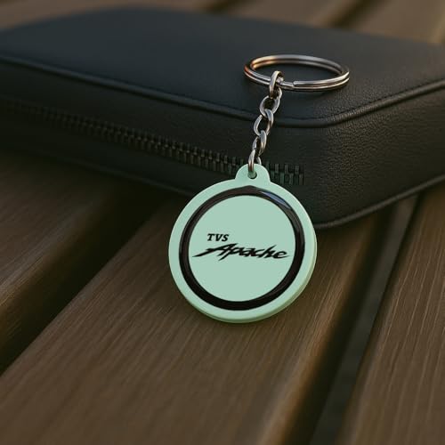 Image of Mi Glow Store Glow in Dark Keychain for Bike Men | Gift for Man | Bike Accessories | Charges in Light Glows in Dark | Key chain for Bike