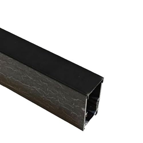 Universo Binario LINEARE Esterno in Alluminio Nero per Track Lights MAGNETICHE DC 48V Lunghezza 2 Metri