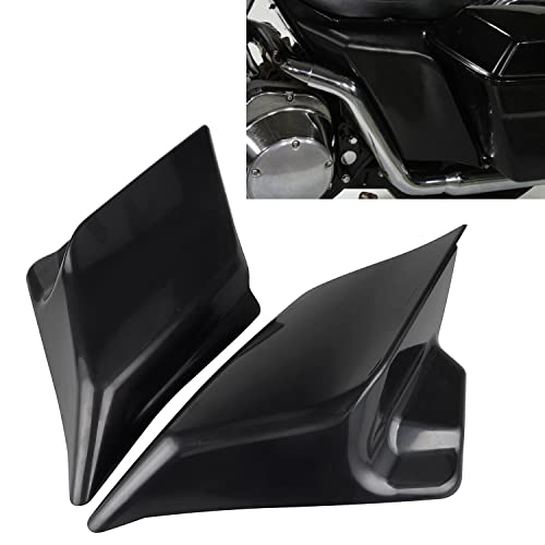 Cubiertas laterales estiradas izquierda y derecha sin pintar negras extendidas para Harley Touring Street Glide Road King Electra Glide Ultra Classic FLH/T 1997-2007 miniatura 2