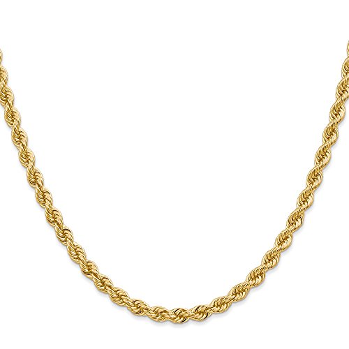 Shirin Diamond Center 14k 4mm Regular Rope Chain 18 Inches