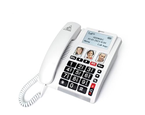 Geemarc CL9000: Vattentät Nödtelefon med Stora Knappar och SOS-armband