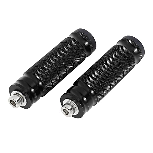 F FIERCE CYCLE 1 Pair 6mm Aluminum Aolly Motorcycle Rearset Rear Set Footrest Footpeg Foot Rest Peg Motorbike Cycling Black