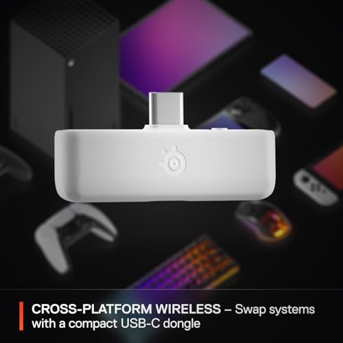 Image of SteelSeries Arctis Nova 5X Wireless Multi-System Gaming Headset - White - Neodymium Magnetic Drivers - 100+ Audio Presets - 60 HR Battery - 2.4GHz or BT - Gen2.X Mic - Xbox, PC, PS, Switch, Mobile