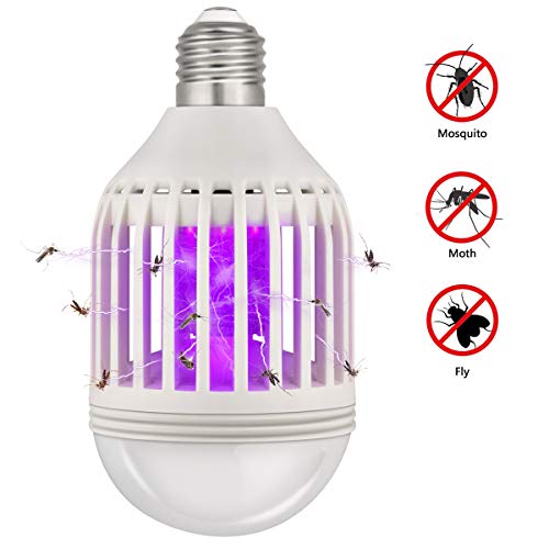 COKIT Bug Zapper Led Light Bulb 2 in 1, Mosquito Killer Lamp Led
