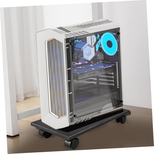 Support tour ordinateur mobile avec roues freinables socle stable ventilé PC