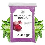 Remolacha Polvo Deshidratado 300 gr - Remolacha Seca Molida - Verdura Deshidratada - Sin Azucar Añadido, Sin Gluten (300 gr, Remolacha en Polvo)