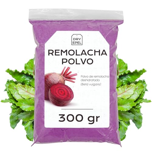 Remolacha Polvo Deshidratado 300 gr - Remolacha Seca Molida - Verdura Deshidratada - Sin Azucar Añadido, Sin Gluten (300 gr, Remolacha en Polvo)