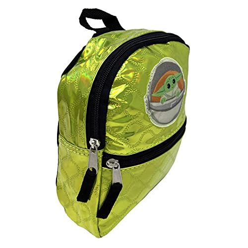 Fast Forward Star Wars Baby Yoda 8.5" Backpack with 1 Large Patch, Black, Small3
