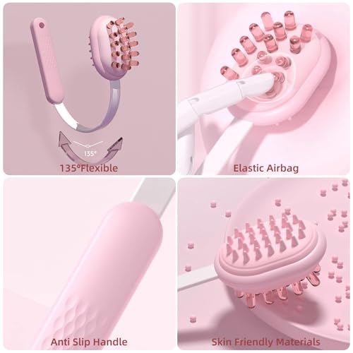 Image of WOVTE Flexible Extendable Back Scratcher for Women Men, Double Sided Air Cushion Massage Hammer, Stocking Stuffers for Women Mothers Day Christmas Birthday Gifts for Women Mom