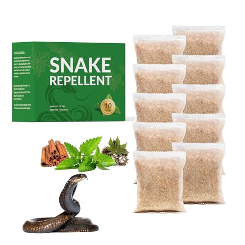 Repelente de serpientes para patio, potente repelente de serpientes para exteriores, seguro natural para niños y mascotas, disuasorio de serpientes para patio, eficaz repelente de serpientes para