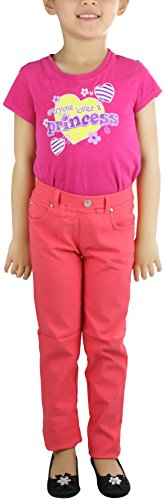 Image of ToBeInStyle Girl's Denim Easy Styling Classic Timeless Everyday Jeans Zip-Up Closure