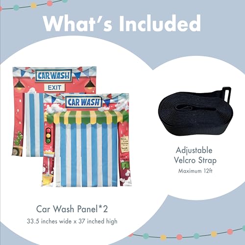 Image of Play Panel for Modular Play Couch Childrens Play Panel for Toddler (Sofa not Included) (Carwash - Two Panel Set)