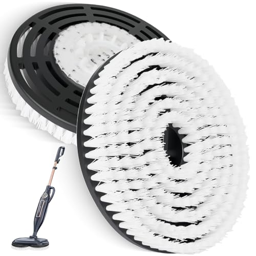 2 Pack Replacement Brush Heads for Shark Steam Mop S7000/S7001/S8201 Series, Deep Cleaning for Tiles Hardwood Floor (White)