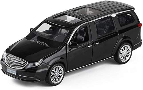 Destonl Exclusive Alloy Metal Pull Back Die-Cast Car Scale Model With Sound Light Mini Auto Toy For Kids (Porsche Cayenne) (Buick Gl8) - Multicolor