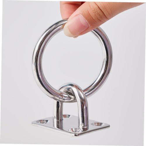 Plaques à œillets d'agrafe pour hamacs robustes avec fixation murale facile, lot de 5 - 4