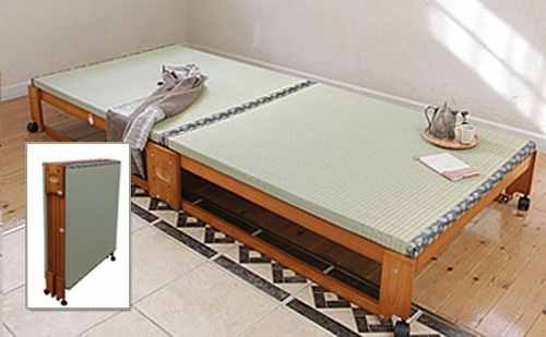 Amazon｜広島府中家具 折りたたみ畳ベッド シングル ヘッドレスタイプ 