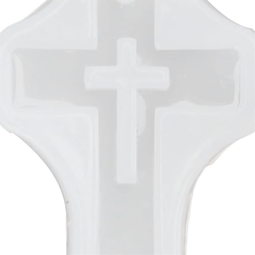 Miniatura 9 de 10 piezas de cruz de silicona de alta elasticidad fácil de liberar múltiples funciones colgante de resina de fundición de silicona cruzada para