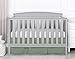 Box Pleated Crib Bed Skirt Premium 100% Cotton 800 Thread Count Nursery Crib Toddler Bedding Crib Bedskirt for Baby Boys or Baby Girls, (28