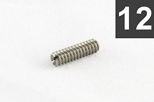 12 Bridge Height Screws Slot Head 3/8" Stainless Steel Allparts GS-3372-005