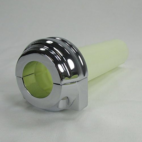 Harley Dual Cable CHROME Grooved Throttle Control KITS for 1" Handlebars - For use with early model '81-'95 FX, FL, XL, FLT, FXR, FXD, FXST, FLST, Big Twins and Sportsters (GRVD)