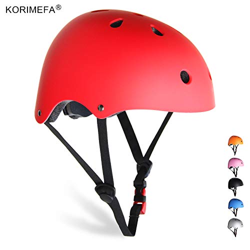 KORIMEFA Adult Bike Helmet Skateboard Helmet Adjustable CPSC Certified Impact Resistance 11 Vents