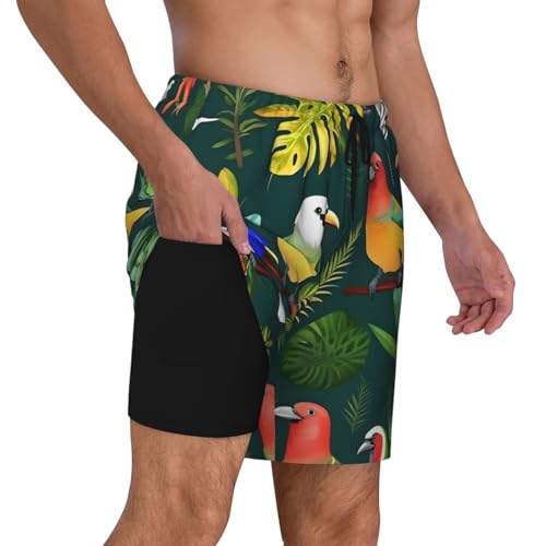 Short de bain séchage rapide homme à doublure de compression