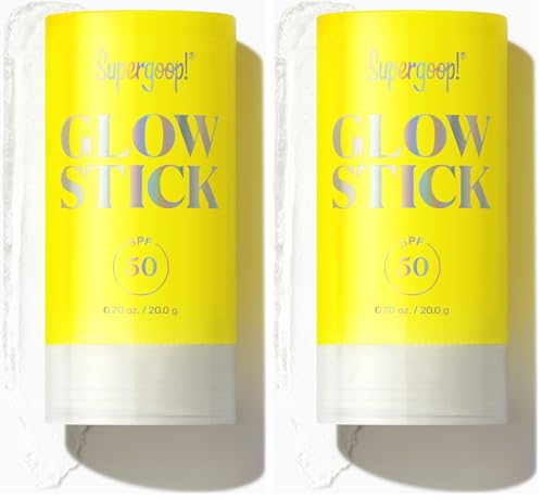 Image of Supergoop! Glow Stick, SPF 50 PA++++ Dry Oil Sunscreen Stick for Face & Body - Brightens & Hydrates for a Healthy Glow - Mess-Free, Travel-Friendly SPF