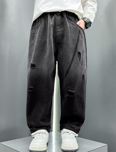 Happy Cherry Baggy jeansbroek voor kinderen, elastische taille