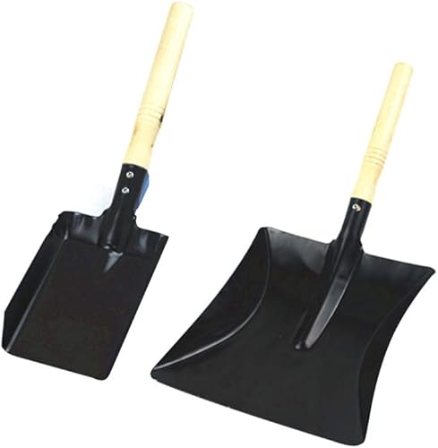 Miniatura 8 de 2 piezas de pala de acero al carbono, herramientas ligeras de jardinería y barbacoa para uso al aire libre, incluye palas pequeñas y grandes con