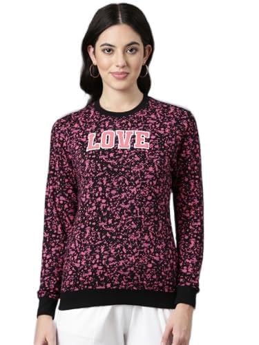 dixcy slimz 100% Cotton Regular Fit All Over Print Round Neck Full Sleeves Sweatshirt for Women's - Amara Sweat-picture-6