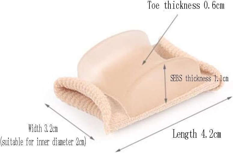 DEAVER Bunion Corrector,Big Toe Straightener,Bunion Protector with Gel Pads, Bunion Splint for Hammer Overlapping Toes, Hallux Valgus Pain Relief