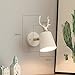 DFAGCOKN LED Resin Antler Shape Wall Lamp Living Room TV Background Wall Lamp Aisle Porch Staircase Lamp Lighting Tool Lamp(B)