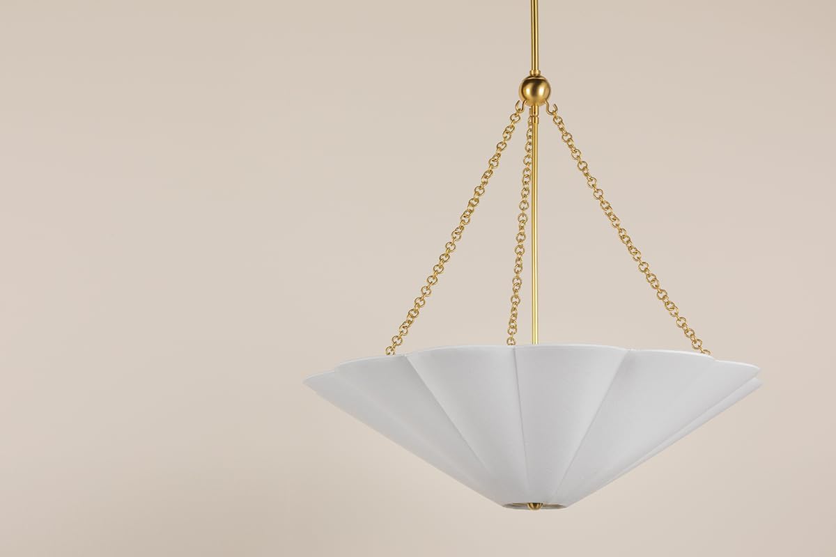 Mitzi H676703-AGB Alana - 3 Light Pendant 28 inches Tall and 26 inches Wide - Aged Brass