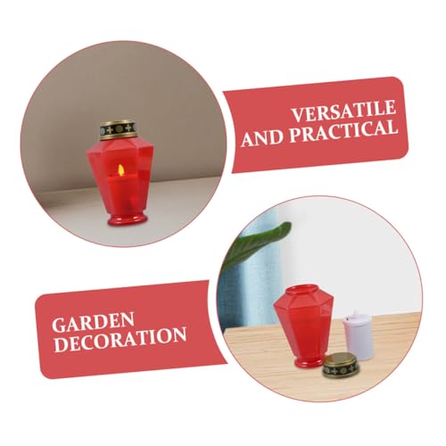 Velas de Cementerio sin Llama LED para Decoración Nocturna 3