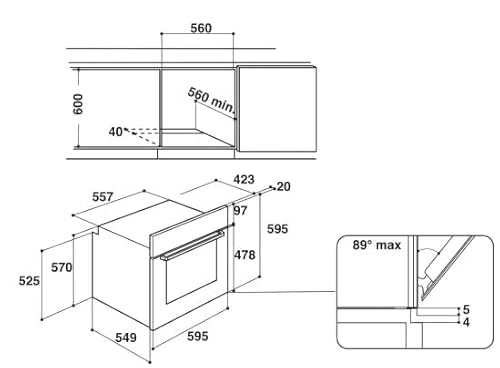 INDESIT Four catalyse multifonction IFW5844CIX - vue 4