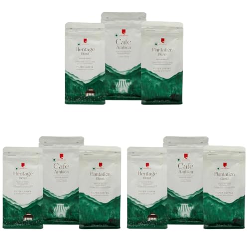 Image of Cafe Coffee Day- Starter Triple Pack (Arabica, Magnum, Charge) | Filter Coffee Powder | Ground Coffee Powder | Medium Roast | Combo Pack (Pack of 9-200 gms Each) | Morning Coffee |