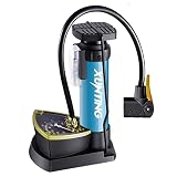 ELOKI Fahrradpumpe Mini Tragbare Fußpumpen für Alle Ventile AV/DV/SV mit Manometer 11bar/160PSI Standpumpe für MTB Trekkingräder City-Bikes und Kinderräder, Bälle Schwimmring und Luftmatratze