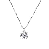 caupvg One Piece Luffy Straw Hat Pendant Titanium Necklace Men and Women Sweater Chain Street Long H