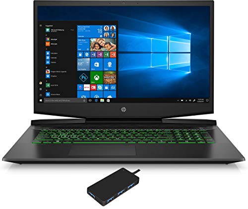 HP Pavilion - 17-cd1085cl ホーム&ビジネスラップトップ(Intel i7-10750H 6-Core、32GB RAM、256GB PCIe SSD + 2TB HDD、17.3インチフルHD (1920x1080)、GTX 16