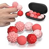 Silicone Magnetic Fidget Balls Toys, 8Pcs Attraction Textures Sensory Fidget Ball with Silicone Shell for for Adults,Silent Desk Magnetic Stress Balls Fidget Toys, Stocking Stuffers for Teens Gifts