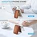 SHIELDON Genuine Leather Card Holder for Phone, Strong Magnetic Wallet for MagSafe with Adjustable Stand, RFID Blocking, Mag Wallet for iPhone 17/16/15/14/13/12/Pro/Max/Plus Men & Women - Retro Brown