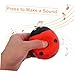 SEWOART Latex Ladybug Dog for Chewers Squeaky for Teething Interactive Play and Exercise for Breeds